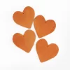 Medium Flat Pastillaje Heart - Handcrafted Decorative Detail