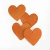 Medium Flat Pastillaje Heart - Handcrafted Decorative Detail