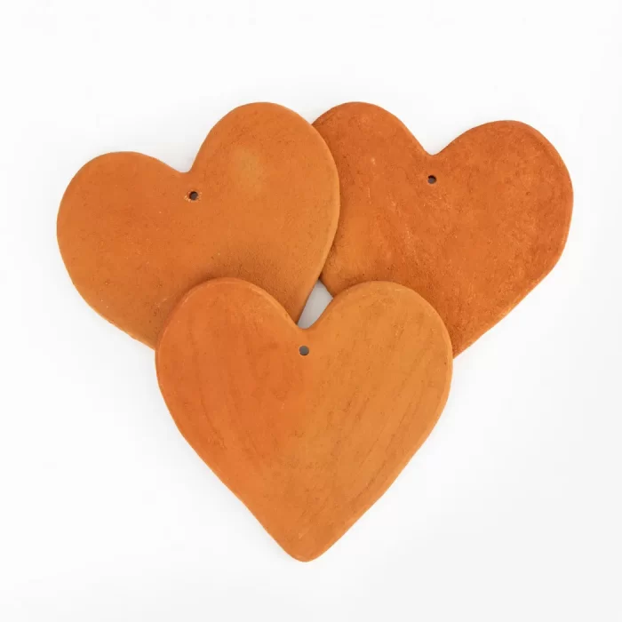 Corazón Plano Chico de Pastillaje - Detalle Decorativo Artesanal