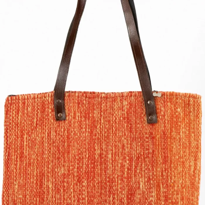 Orange wool bag size G