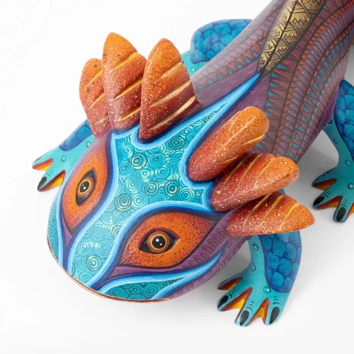 Medium-sized ajolote alebrije
