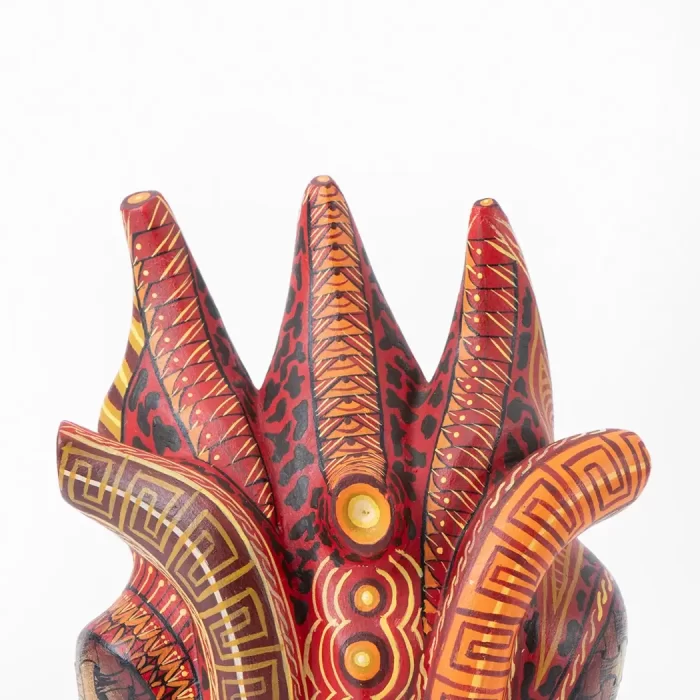 Alebrije "Corazón flama" (flaming heart)