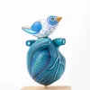 Alebrije "Heart with mockingbird".