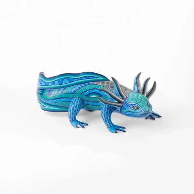 Alebrije of blue salamander