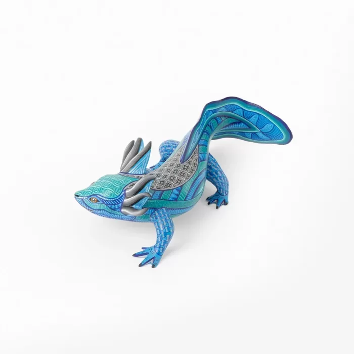 Alebrije of blue salamander