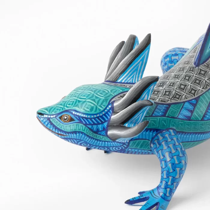 Alebrije of blue salamander