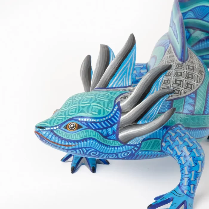 Alebrije of blue salamander