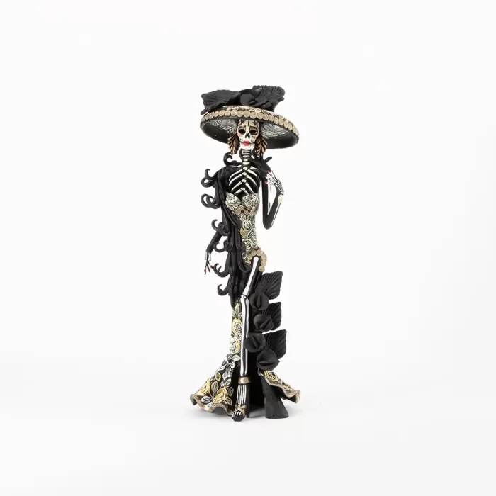 Large painted catrina 45 cm