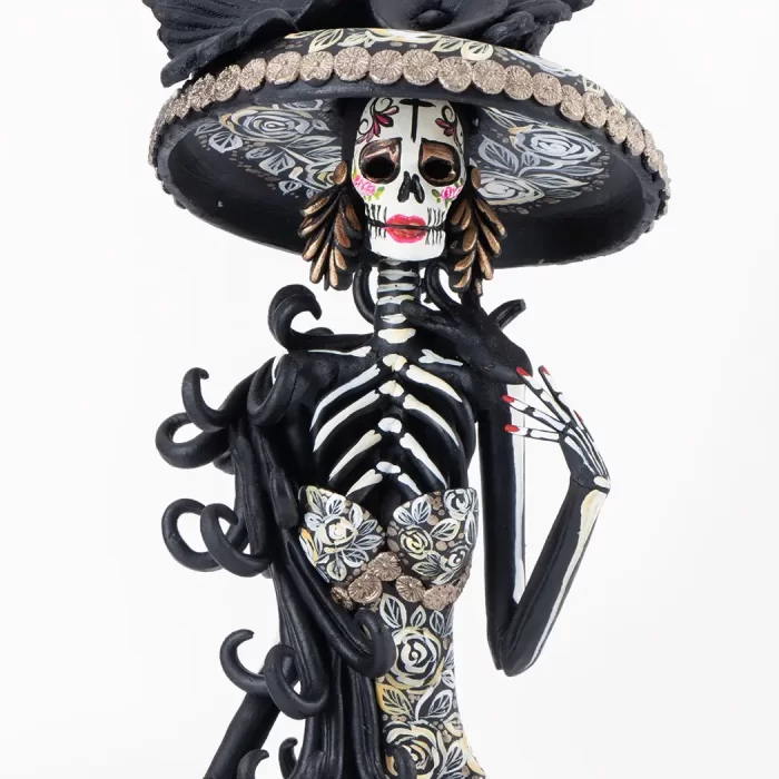 Large painted catrina 45 cm