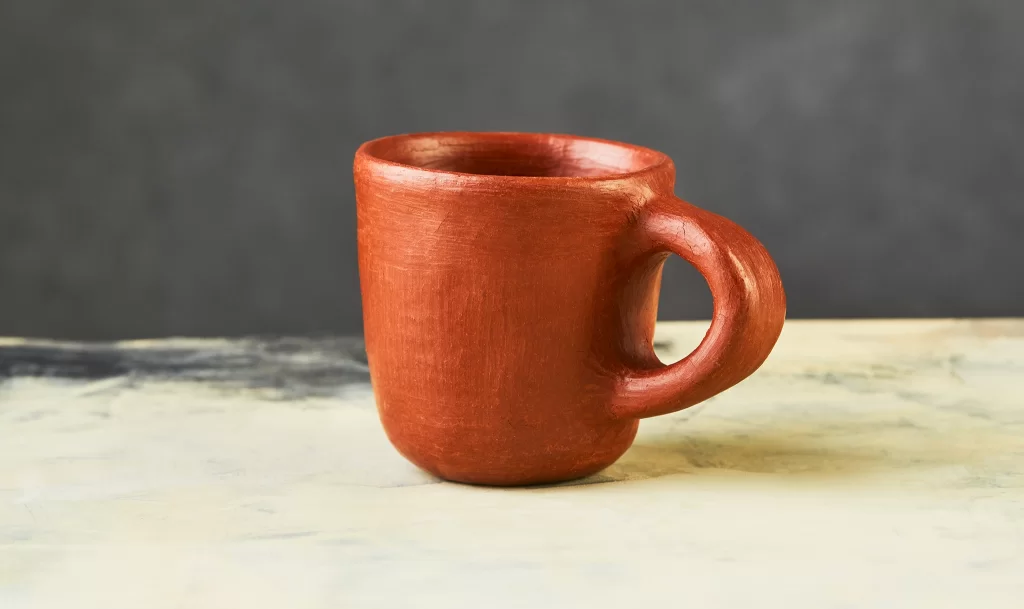 Red clay cups