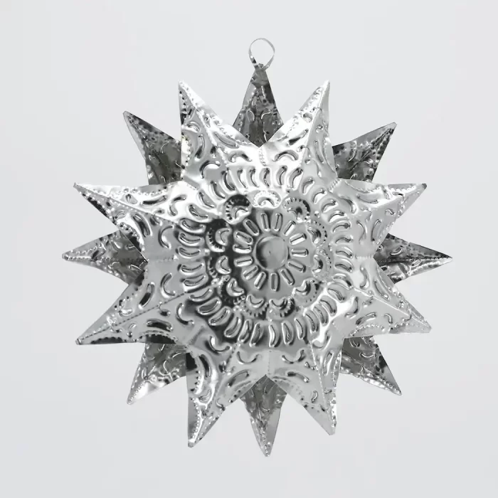 Silver-plated tin star