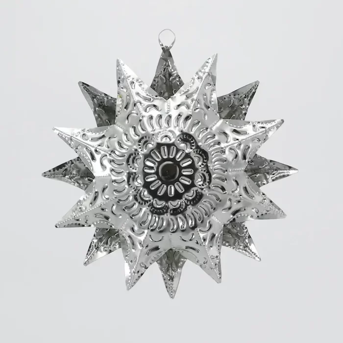 Silver-plated tin star