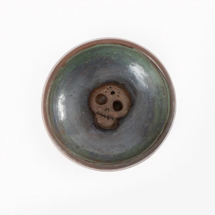 Round Mezcalero with engobes and natural dyes