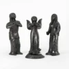 Nativity in black clay 5 pieces