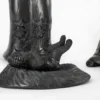 Nativity in black clay 5 pieces