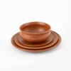 Double burnt red earthenware crockery