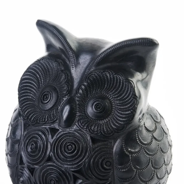 Owl, Black Clay Handicraft