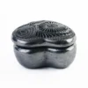 Black clay heart jewelry box