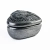 Black clay heart jewelry box