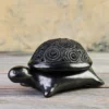Tortoise jewelry box in Black Clay - Unique Handicraft