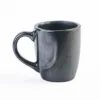Black Clay Latte Mug : Traditional Mexican Craftsmanship