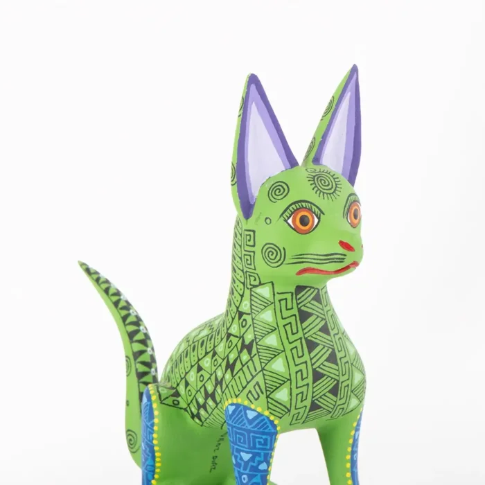 Alebrije Green dog sitting