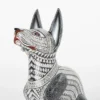 Alebrije Black dog with white