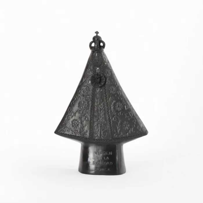 Virgin of Soledad, black clay