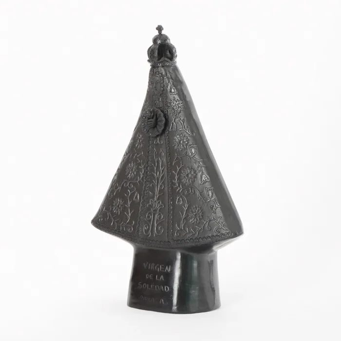 Virgin of Soledad, black clay