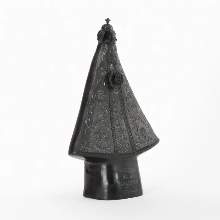 Virgin of Soledad, black clay