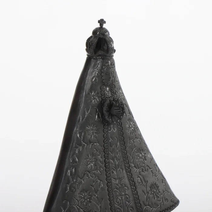 Virgin of Soledad, black clay