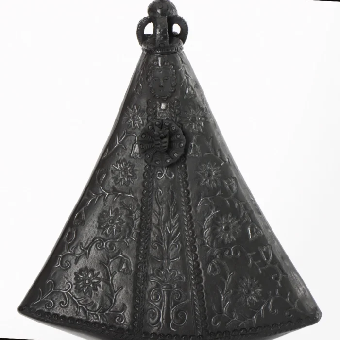 Virgin of Soledad, black clay
