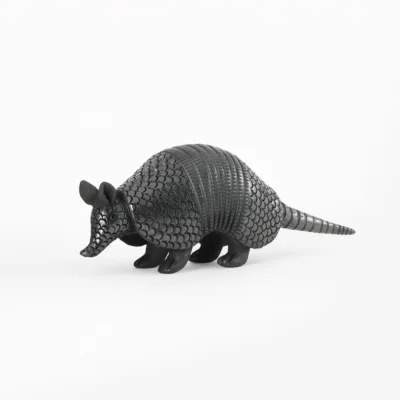 Large black clay armadillo