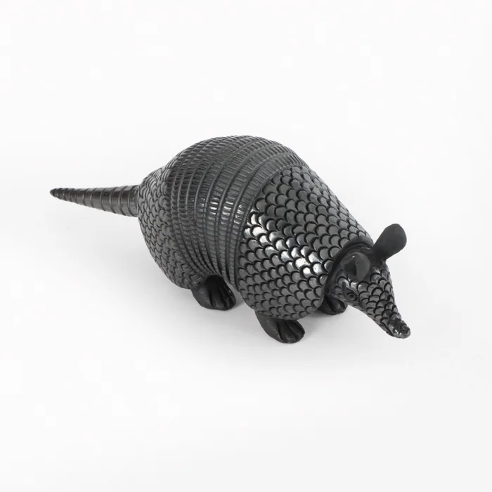 Large black clay armadillo
