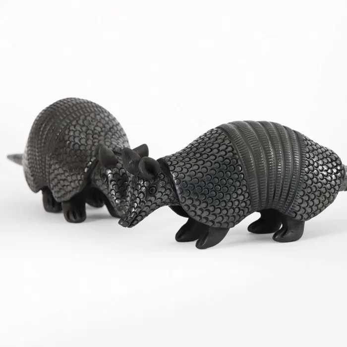 Medium black mud armadillo