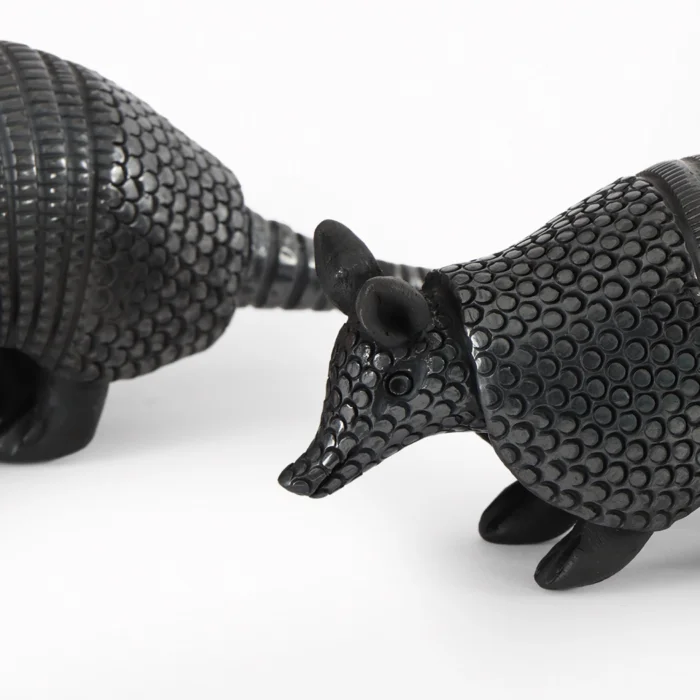 Medium black mud armadillo