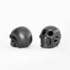Black clay skulls