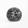 Esfera de barro negro para lámpara