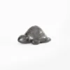 Mini black clay turtle