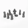 Black clay nativity scene