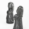 Black clay nativity scene
