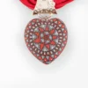Hand-painted necklace and earrings set