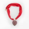 Hand-painted necklace and earrings set