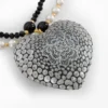 Hand-painted necklace and earrings set