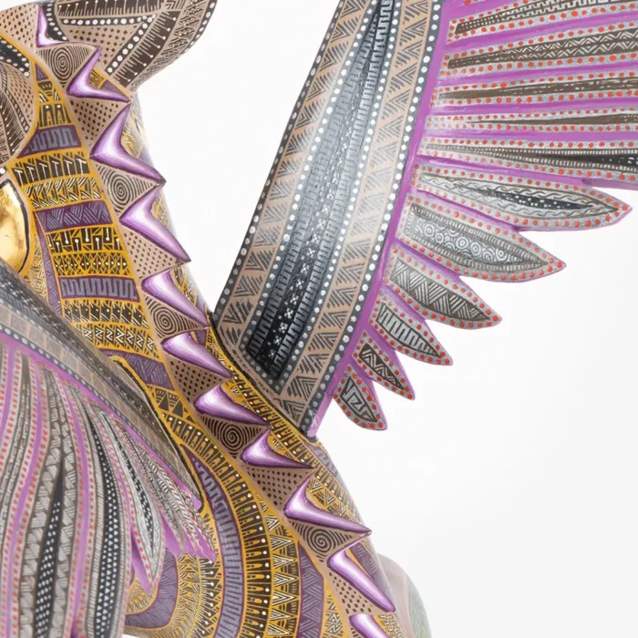 Alebrije Jaguar - Águila con hoja de oro