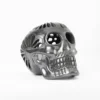 Black clay openwork skull