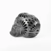 Black clay openwork skull