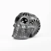 Black clay openwork skull