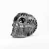 Black clay openwork skull