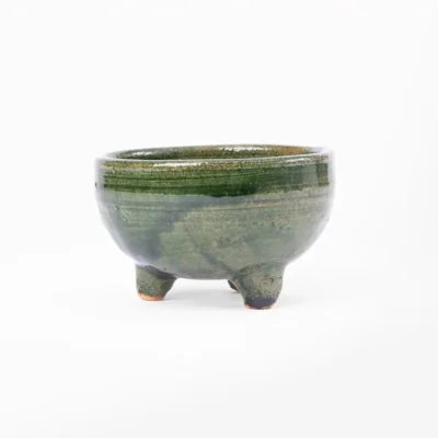 Tazoncito / salsera de barro verde